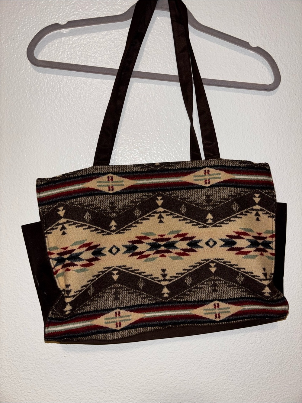 Pendleton Brown and Multicolor Tote Bag w/Matching Wallet